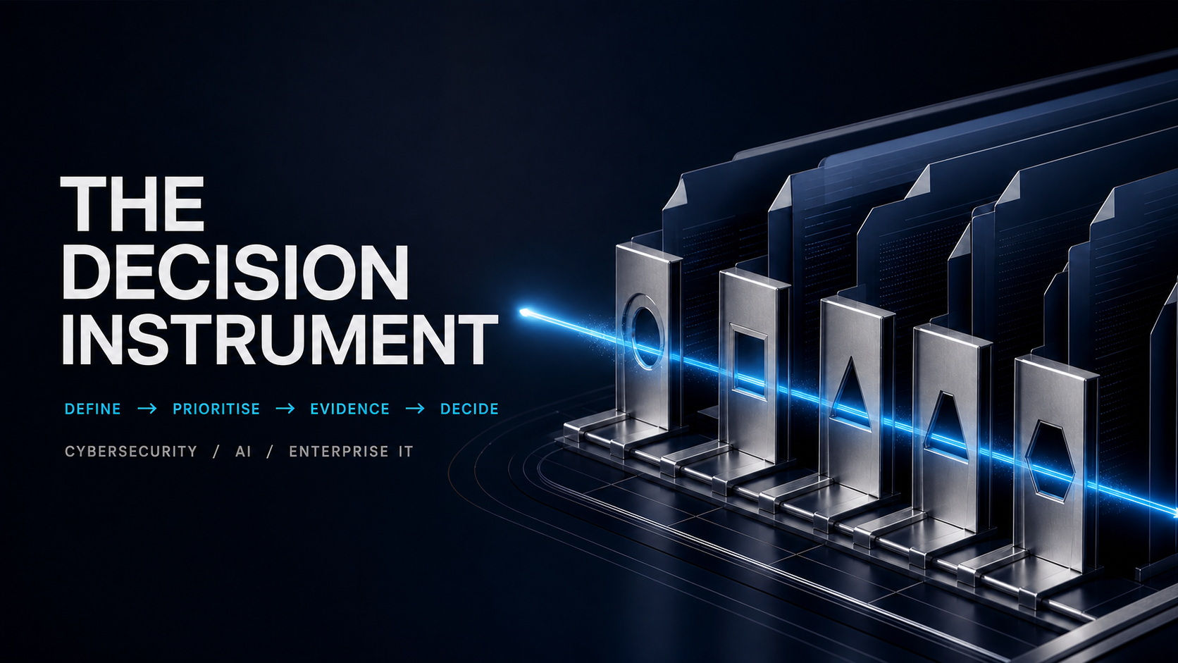 The Decision Instrument: define, prioritise, evidence and decide across cybersecurity, AI and enterprise IT procurement