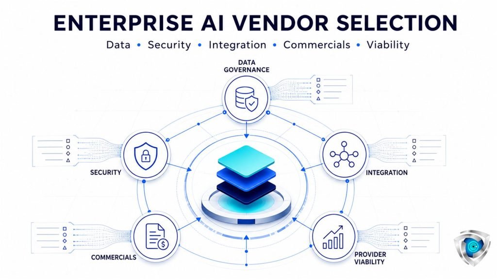 CYBORIUM enterprise AI vendor selection framework covering data governance, security, integration, commercials and provider viability